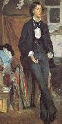 Louise-Catherine Breslau Portrait of Henry Davison, English poet France oil painting artist